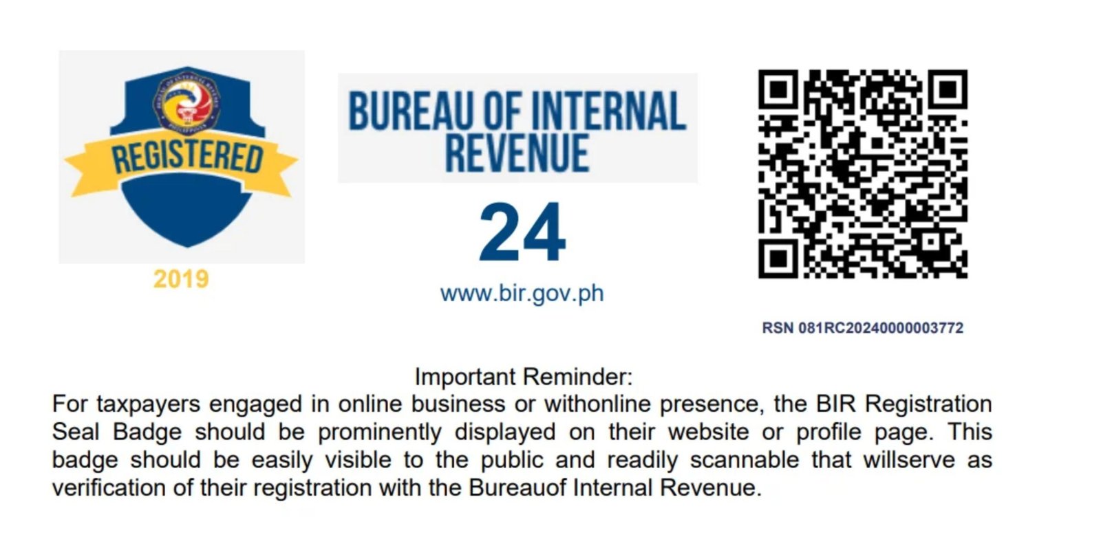 Bureau of Internal Revenue Badge 24 (1)